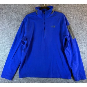 The North Face Herren Flashdry blau Fleece Viertel Reißverschluss Pullover Large - Bild 1 von 5