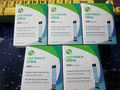 100 ONE TOUCH ULTRA TEST STRIPS 1 BOX OF 100, EXP 11-30-25, GOOD SEALED BOX - Image 1 of 4