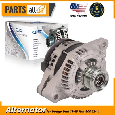 12V 150A Alternator for Dodge Dart 13-16 Fiat 500 12-14 1.4L SOHC CW 5 Groove - Imagem 1 de 4