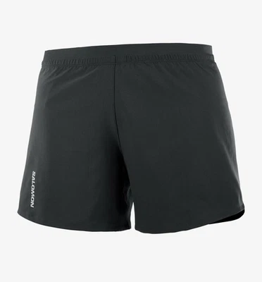 Salomon Womens Cross Shorts 5 Inches Size Large Running  Deep Black New - Image 1 of 4