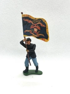 BRITAINS Occhi Destri / Swoppets ACW Union Soldier Portatore Standard Rif. 4 - Foto 1 di 2
