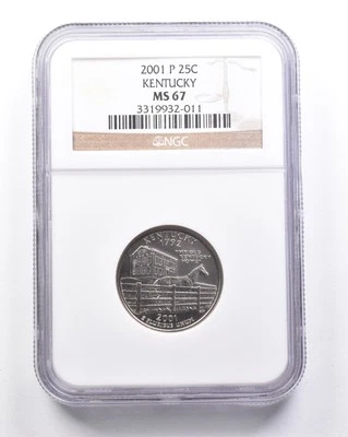 MS67 2001-P Washington State Quarter Kentucky NGC *6357 - Image 1 of 3