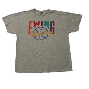 Patrick Ewing T-Shirt grau Retro Tee Erwachsene XL Leichtathletik Basketball #33 90er Vintage - Bild 1 von 8