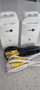 2 x BT Mini złącze Powerline Adaptery Homeplugs + 2 x Ethernet - Zdjęcie 1 z 5