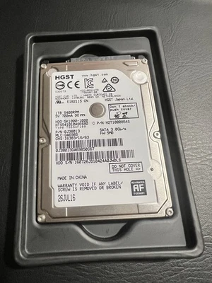 HGST 2.5” 1TB 5400RPM SATA HDD, HTS541010A9E680 pn: 0J238013 mlc: DA6985 - Image 1 of 4