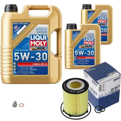 MAHLE Ölfilter 7 L Liqui Moly Longlife III 5W-30 für Mercedes-Benz B-Klasse - Bild 1 von 4