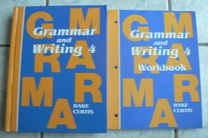 LN Saxon GRAMMAR and WRITING 4 Text & Workbook, Hake/Curtis, CLEAN! Homeschool - Picture 1 of 14