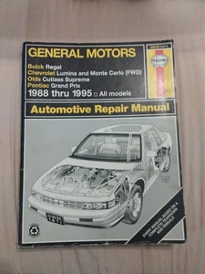 Haynes Repair Manual #38010 Regal/Lumina/Monte Carlo/Cutlass Supreme/ Grand Prix - Picture 1 of 7