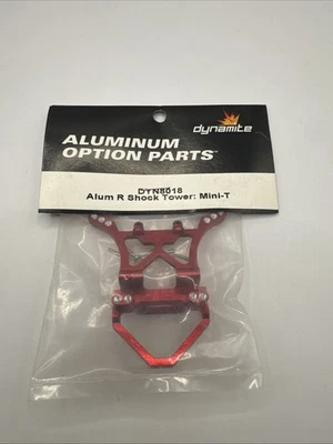 Dynamite DYN8018 Red Aluminum Rear Shock Tower - Losi Mini-T 1.0 Vintage RC NOS - Image 1 of 4
