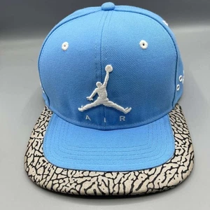 Cappello Air Jordan uomo blu cemento elefante ricamato jumpman strap back cap - Foto 1 di 8