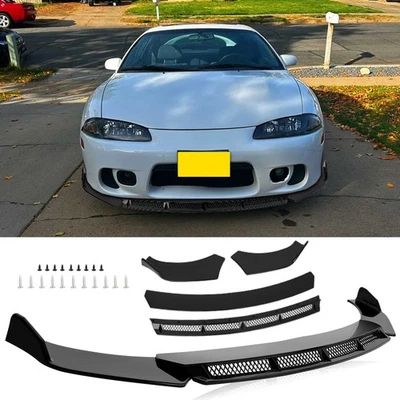 For Mitsubishi Eclipse Front Bumper Lip Splitter Body Kits Chin Spoiler Gloss - Image 1 of 4