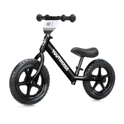 12 Inch Toddler Balance Bike for 2-5 Year Olds, No-Pedal Bike with KC Black - Image 1 of 4