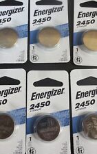 Energizer 2450 Lithium Coin Watch/Electronic Battery  - 2,6 OR 12  PKS -EXP 2032