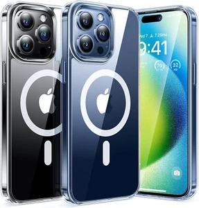 FUNDA TRANSPARENTE A PRUEBA DE GOLPES PARA iPHONE 16 17 PRO 11 12 13 14 PRO MAX 17 Air MAG SAFE - Imagen 1 de 19