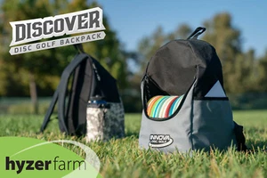 INNOVA DISCOVER Backpack Disc Golf Bag *Pick color* Holds 15+ discs Hyzer Farm - Picture 1 of 8