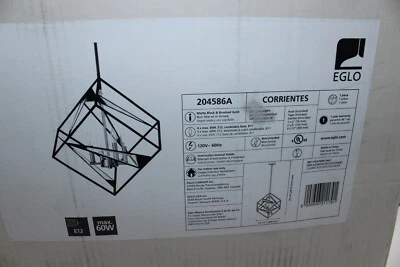 Colgante Eglo Corrietas 4 luces oro negro mate - 204586A - araña moderna Foto 1 de 4