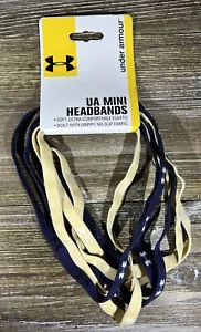 Under Armour Mini Stirnbänder 6er Pack Navy Gold Gelb Notre Dame Probe NEU - Bild 1 von 3