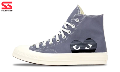 Converse Chuck Taylor Hi x CDG Comme Des Garcons PLAY Grigio (171847C) Taglia 5-11 - Immagine 1 di 3