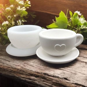 DIY Gießform Tasse & Untertasse – Silikonform für Beton, Resin, Raysin, Deko - Bild 1 von 7