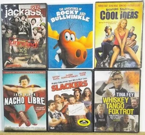 6 COMEDY HUMOR SATIRE DVD movies Lot #M692 FREE US S/H Tina Fey Jack Black more - Picture 1 of 1