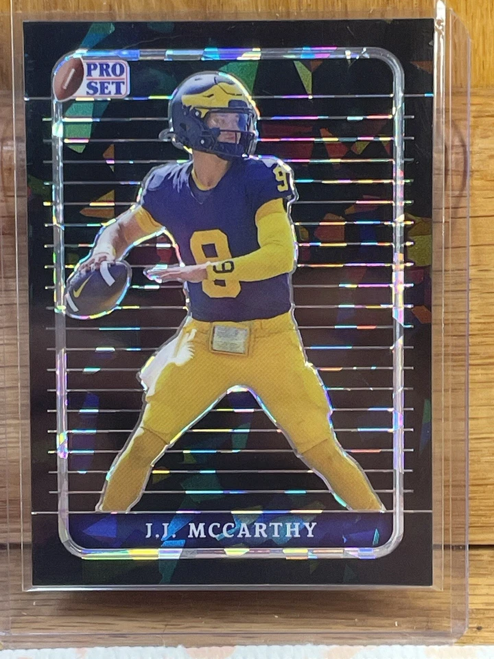 JJ McCarthy Numbered Pro Set Black Ice Crystal Numbered 2/4 - Image 1 of 2