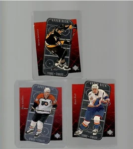 1996 UPPER DECK STARS ETOILES 3 CARD LOT BRETT HULL ERIC LINDROS MARIO LEMIEUX - Picture 1 of 2