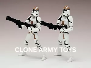 2 Star Wars Clone Troopers Revenge of the Sith Collection Army ROTS 3.75 Loose - Picture 1 of 1