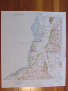 Clinton Iowa 1953 Original Vintage USGS Topo Map - Picture 1 of 1