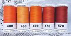 5 New 274 Yard Spools Orange Colors Gutermann 100% Polyester Sew-All Thread