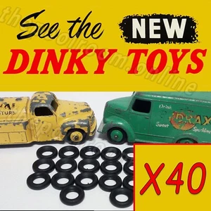 DINKY TOYS TYRES x 40 - 15mm Diameter ******NEW PROFILE****** - Picture 1 of 2