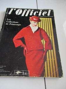 MARCH 1954 L'Officiel French couture fashion magazine Oversize 302pGivenchy Dior - Picture 1 of 9