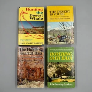 Erle Stanley Gardner Lot Of 4 Vtg Baja Desert Themed Hardback Books 1st Editions - Picture 1 of 13