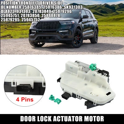 Rear Left Door Lock Actuator Motor for Ford Explorer 2011-2019 9L3Z-5426413-A - Image 1 of 4