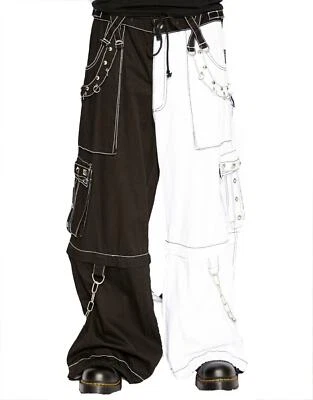 Gothic Bondage Men's Trip Pant Alternative Punk Rock White Trouser/Trip Pants - Image 1 of 4