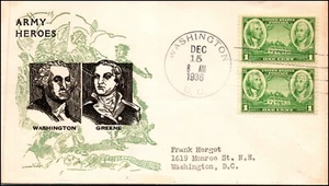 Dirección tipográfica Scott 785 1 centavo ejército Bronesky FDC Planty 785-9 - Imagen 1 de 2