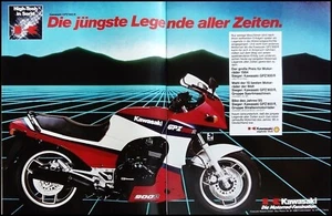 Kawasaki GPZ 900 R, originale Werbung aus 1986..., ca. DIN-A-3 !!! - Picture 1 of 1