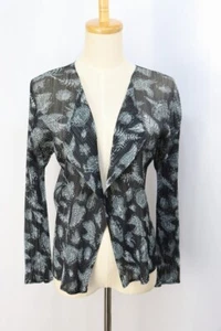 PLEATS PLEASE schwarz/grau Strickjacke Jacke ISSEY MIYAKE 134 8355 - Bild 1 von 5