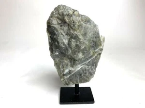 Esemplare di cristallo di labradorite arcobaleno grezzo naturale lucido su supporto - 14 - Foto 1 di 4