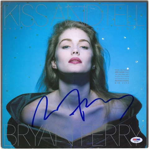 Bryan Ferry Autographed Kiss and Tell Album PSA Fanatics Authentic Certified Cover