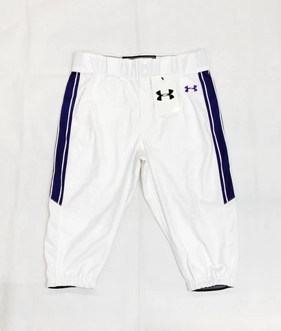 Under Armour Northwestern Wildcats Thief Baseball 3/4 Pant Men's L White Knicker Cover