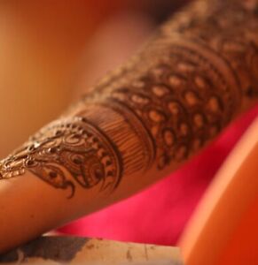 Mehndi Cone Body Art Pure Henna Paste Tatoo Reddish Brown Job Lot Pkof 5 Cones