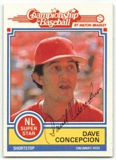 1984 TOPPS MILTON BRADLEY DAVE CONCEPCION CINCINNATI REDS #NNO