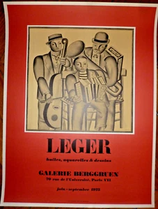Leger Fernand Affiche en lithographie musiciens abstraction cubisme Berggruen - Picture 1 of 1