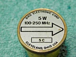 NICE 🔥Bird 43 Wattmeter Element / slug - 5C - 100-250 MHz, 5 Watts - Zdjęcie 1 z 10