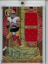 2021 Panini Gold Standard 49ers Trey Lance Rookie Patch Auto RPA #246 51/75