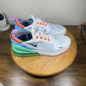 Nike Air Max 270 weiß schwarz Sicherheit orange Schuhe Herren Größe 9,5 DX2347-100 - Bild 1 von 8