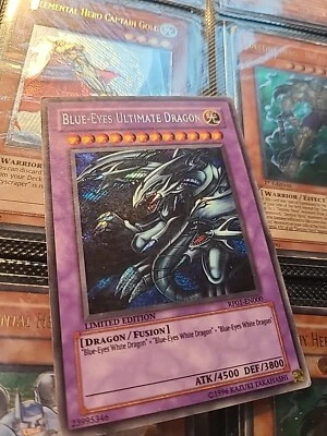 Blue Eyes Ultimate Dragon Limited Edition - Yugioh 1996 RP01-EN000  - Photo 1/4