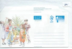 wbc. - AEROGRAMAS GB - SIN USAR - ILUSTRADO - 186 - NAVIDAD - Imagen 1 de 1