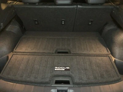 2017-2022 Nissan Rogue Sport Rear Carpeted Cargo Protector mat (2pc) T99E3-6MA1A - Image 1 of 4