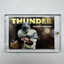 1996 Barry Sanders/Scott Mitchell Skybox Premium Thunder & Lightning #2